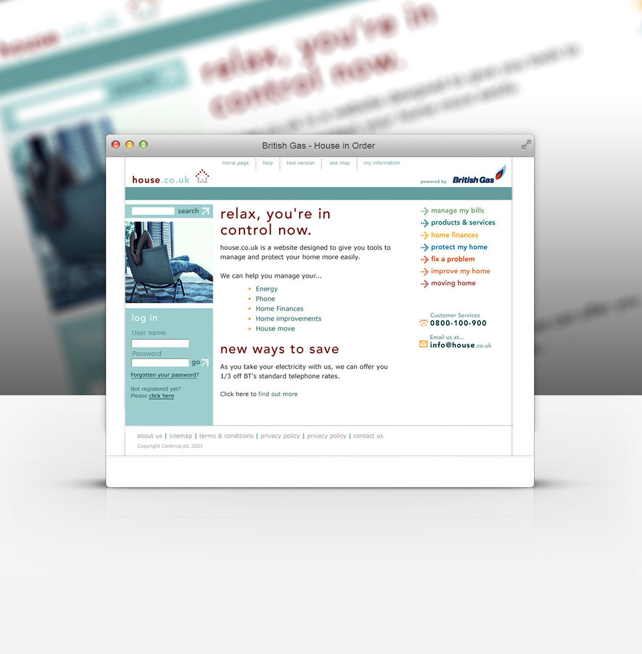 British Gas - House in Order - Web Design and Development