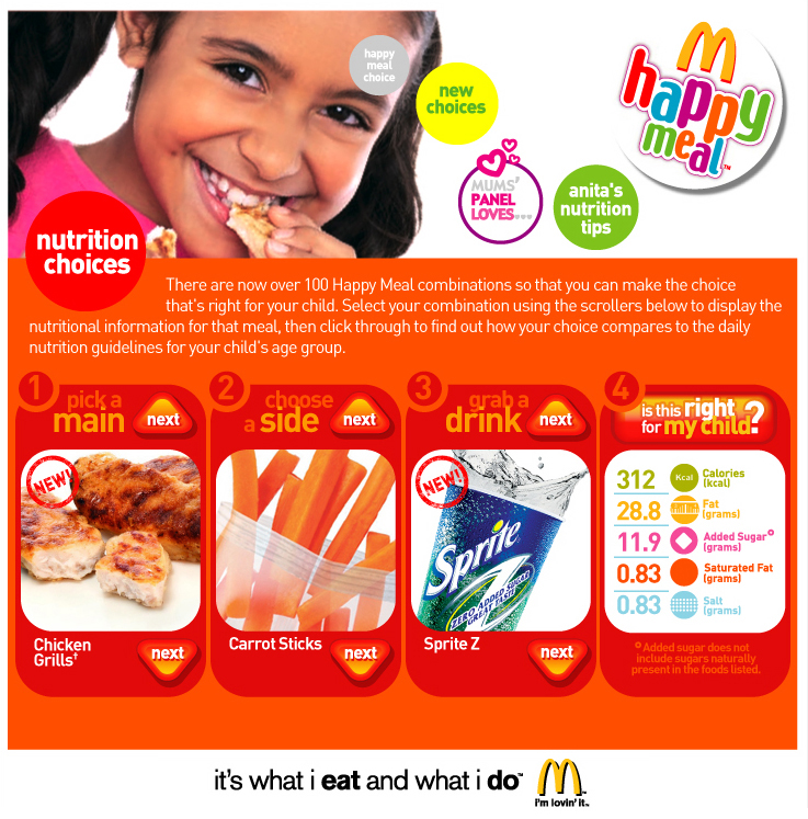 McDonalds Food Quality - Web Design and Flash Development