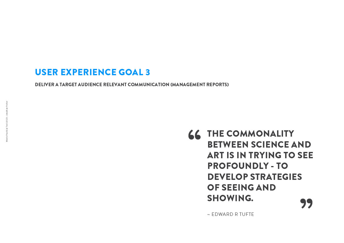UX Goal 3: Audience Relevant Comms
